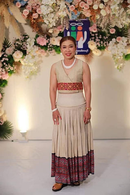 รีวิวเซ็ทเสื้อเเละกระโปรงใยกัญชงสีธรรมชาติ
